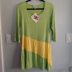 Green and Yellow Dress